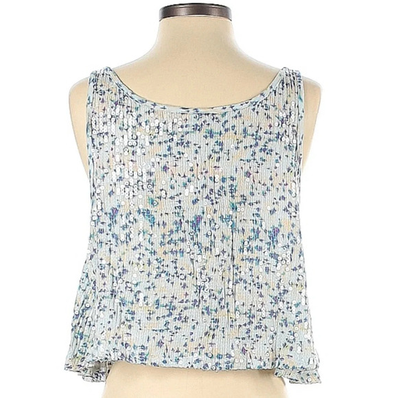 Free people Flowy Sequin sparkle crop top S - Picture 3 of 6